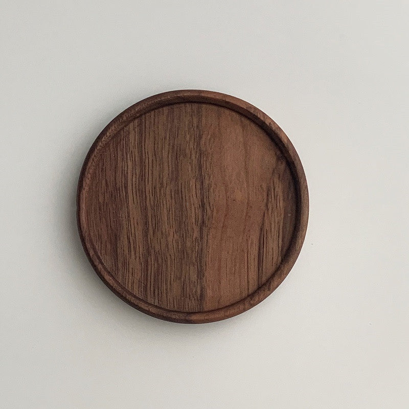 Handcrafted Japanese Walnut Insulated Wooden Coaster
