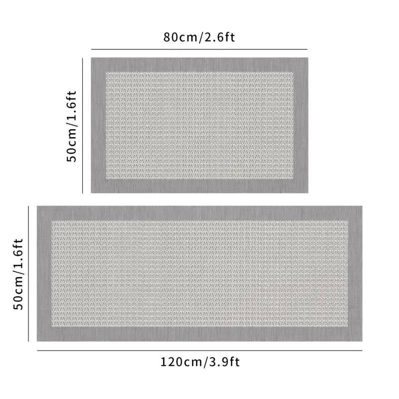 2-Pack Non-Slip Stylish Kitchen Mats