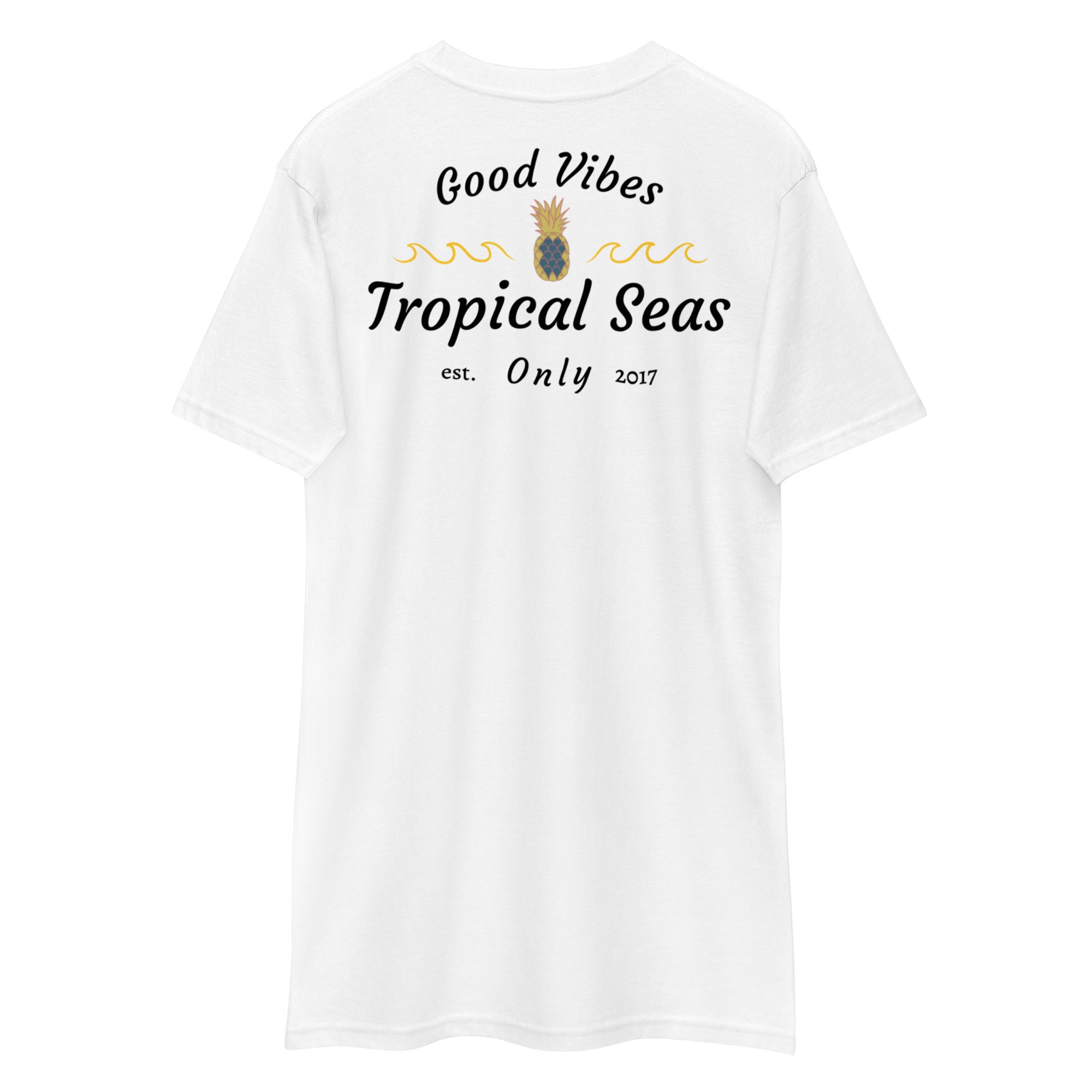Open Face Pineapple tee Tropical Seas