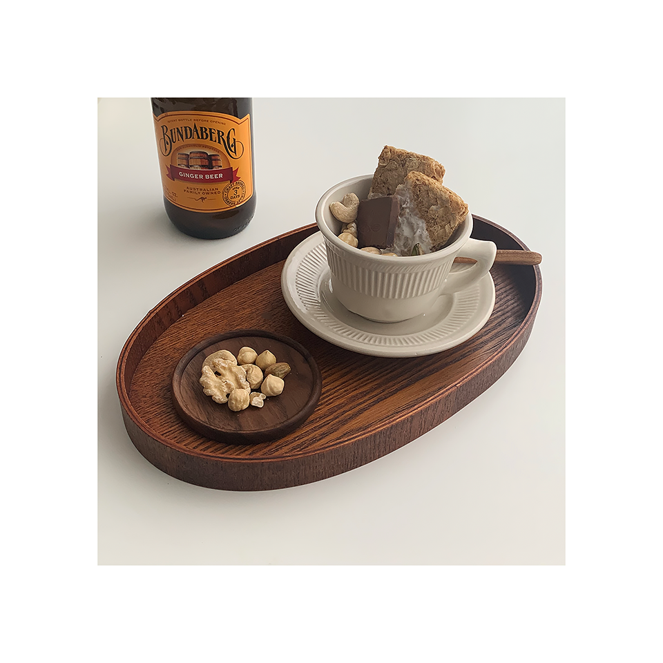 Handcrafted Japanese Walnut Insulated Wooden Coaster